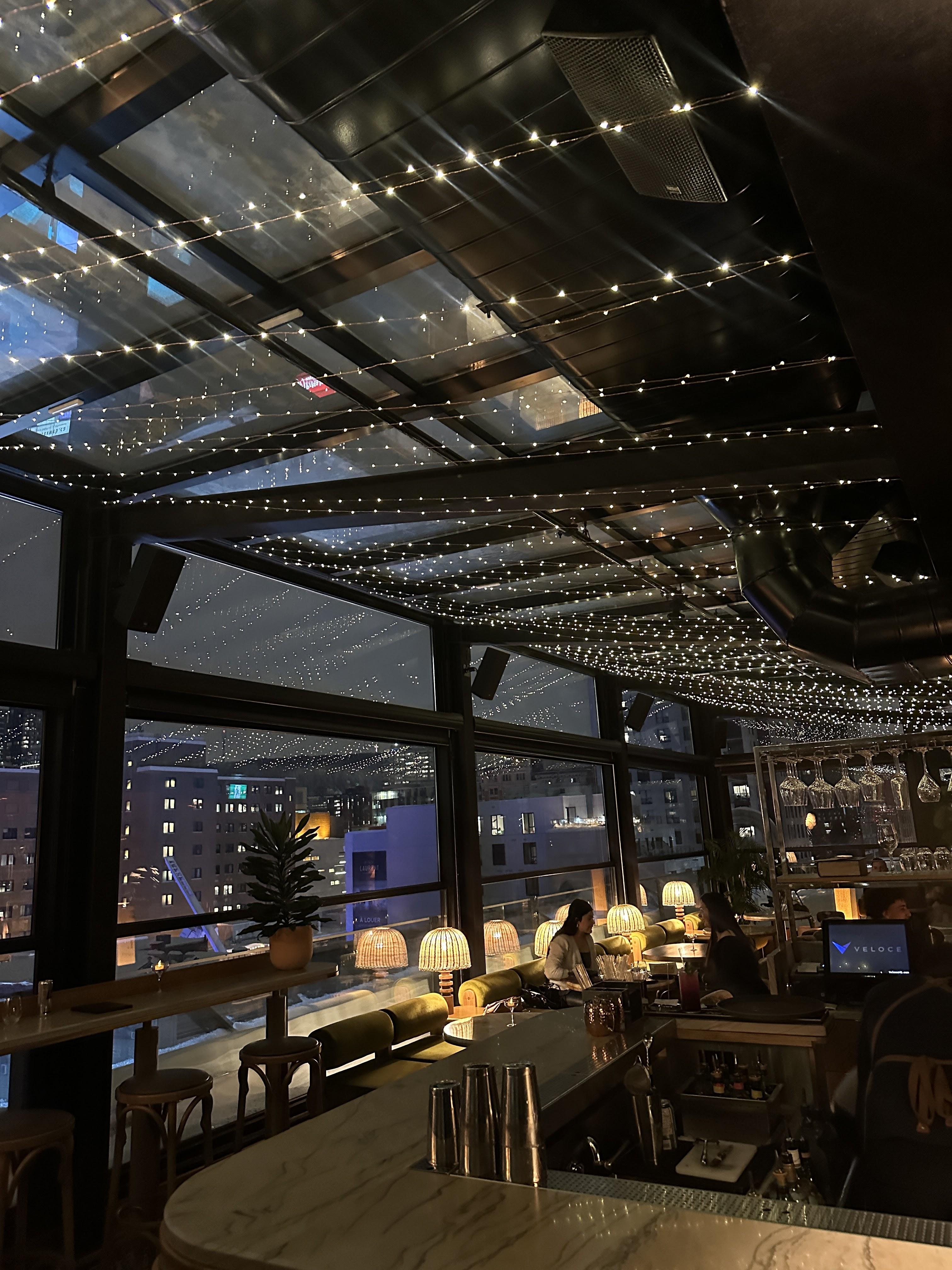 Emmanuelle – outdoor terrace in Quartier des Spectacles, Montréal