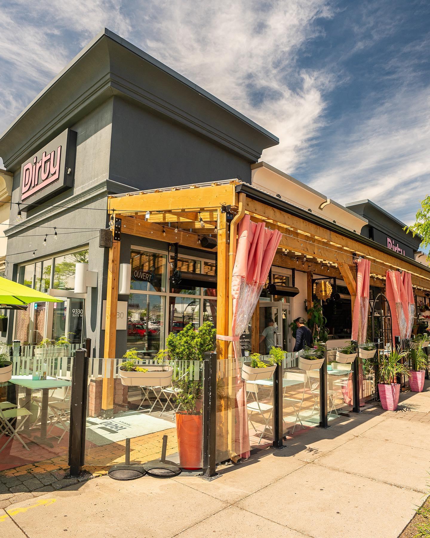 Dirty D – outdoor terrace in South Shore, Montréal