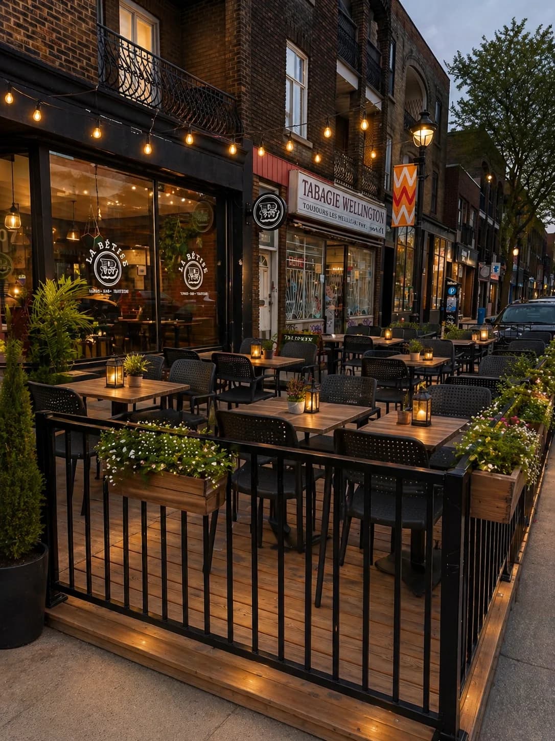 La Bêtise – terrasse extérieure à Verdun, Montréal