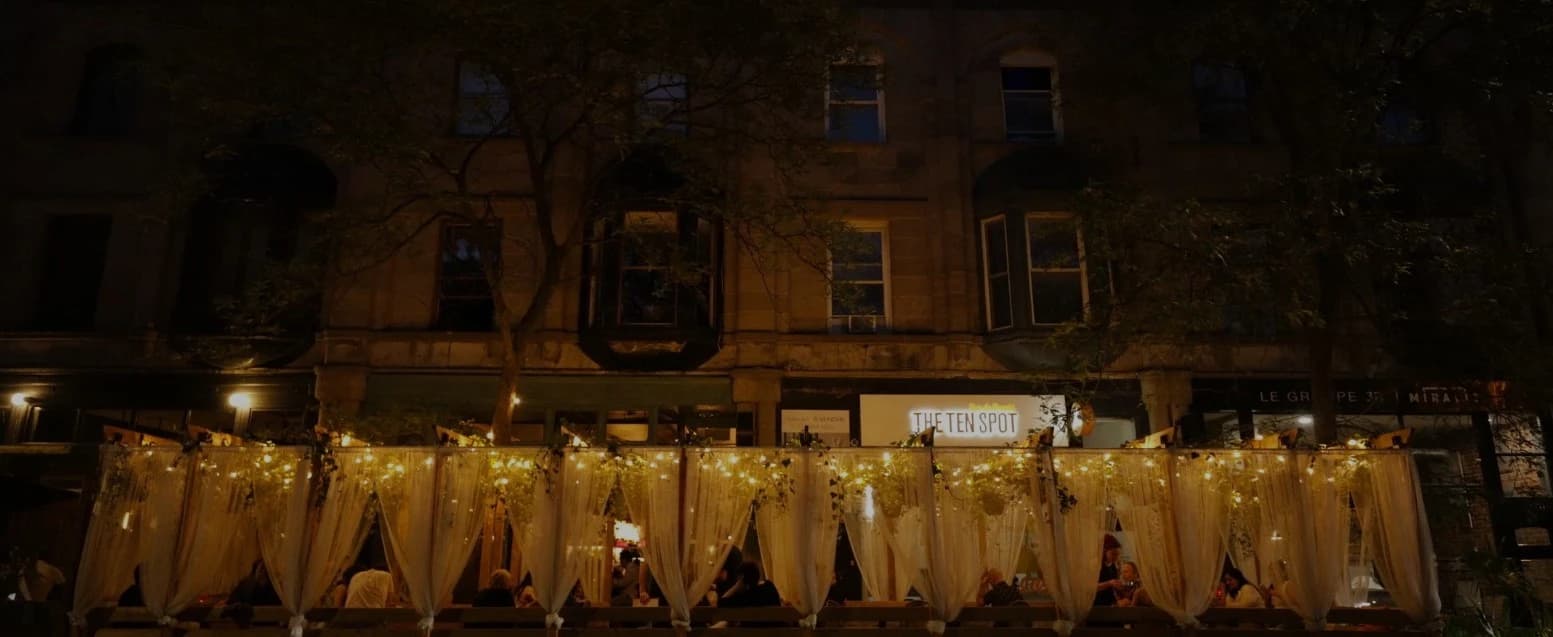 Le Bureau Bar Tapas – outdoor terrace in Griffintown, Montréal