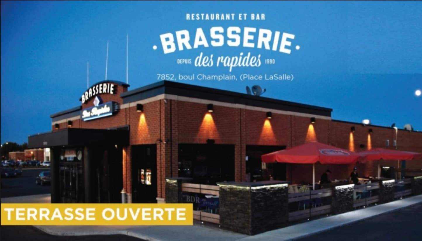 Brasserie des Rapides – outdoor terrace in Verdun, Montréal